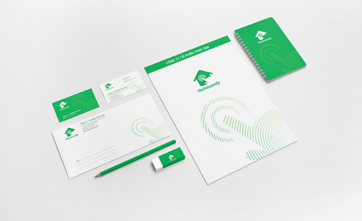 Homecandy - Thiết kế logo và nhận diện thương hiệu bất động sản Homecandy